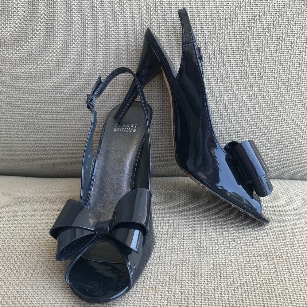Stuart Weitzman Navy Heels